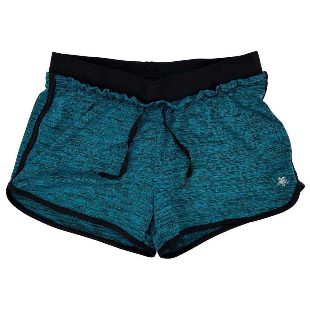 Tek Gear Womens DryTek Performance Shorts S Teal Black